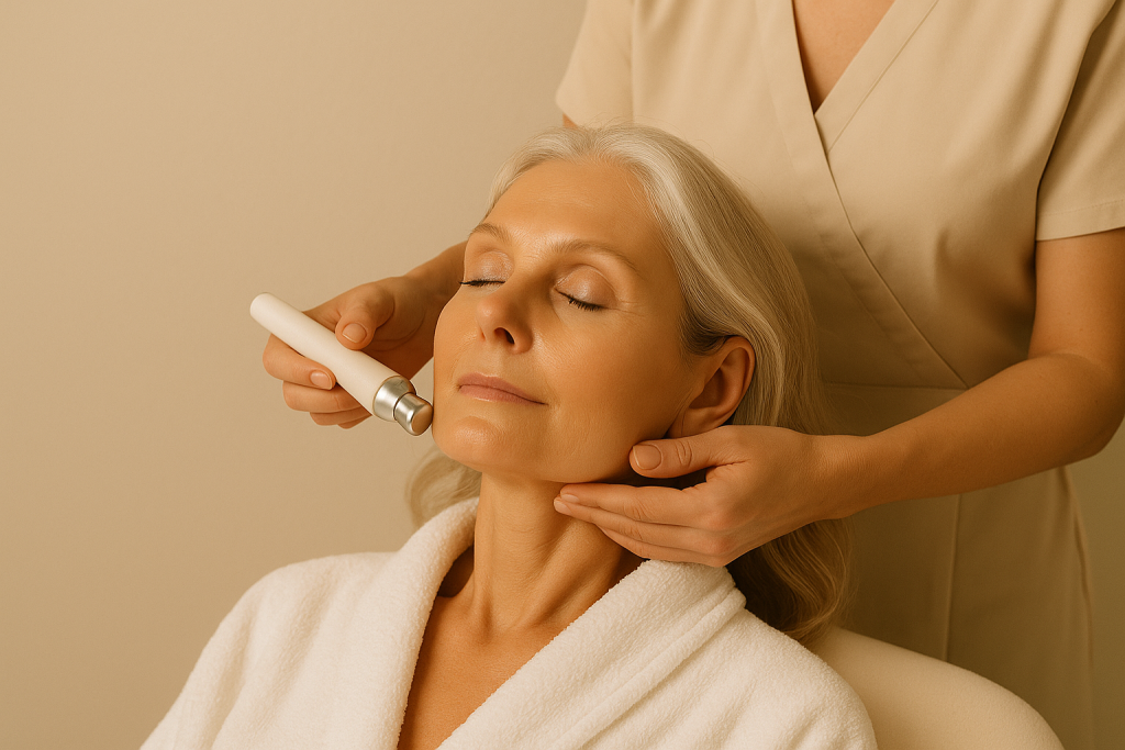 flacidez facial, tratamientos en Chile